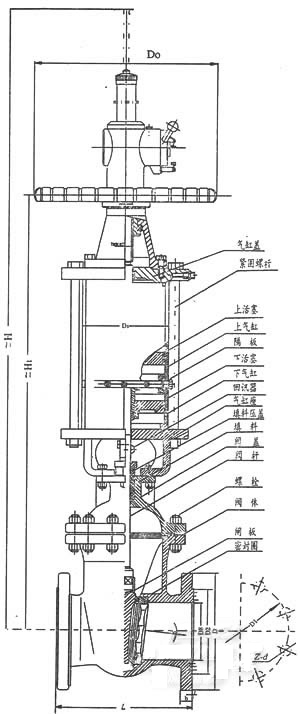 Pneumatic flange gate valve manufacturer