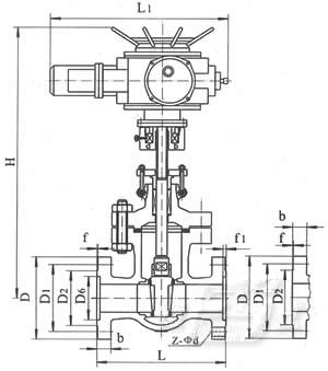 Electric flange gate valve manufacturer