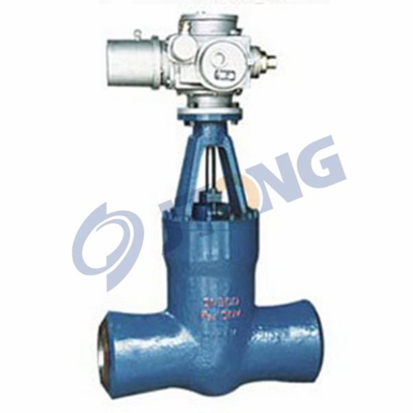 High temperature and high pressure electric power station gate valve